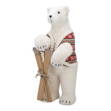 Fair Isle Knit Standing Polar Bear 80cm