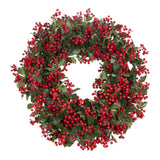 90cm Red Berry Wreath