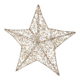 50cm Illuminated Gold Beaded Star 500 LED
