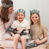 Mr & Mrs Claus - 10pk Christmas Paper Crown Hats