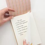 Primrose Gingham Notepad Desktop Jotter