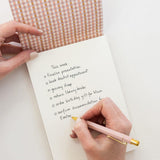 Primrose Gingham Notepad Desktop Jotter