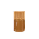 LARGE AMBER TRI-FLAME CANDLE