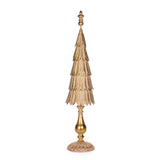 5 TIERED GOLD IRON CHRISTMAS TREE