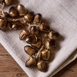 Acorns on Rope Gold