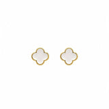 White Resin Felice Studs