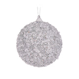 SILVER CRYSTALS BAUBLE