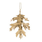 3 ASST GOLD HANGING LEAF ORNAMENT