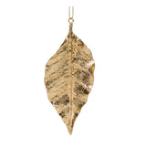 3 ASST GOLD HANGING LEAF ORNAMENT