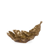 GOLD OAK LEAF BOWL