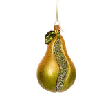 GLASS PEAR HANGING ORNAMENT