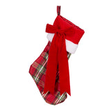 RED TARTAN STOCKING