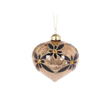 BLACK AND GOLD FLORAL ONION BAUBLE