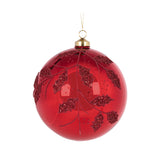 RED HOLLY BAUBLE