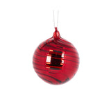RED PEARLESCENT SWIRL BAUBLE