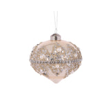 PEARL BEADED JEWEL ONION BAUBLE