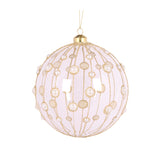 15 CM CLEAR PEARL BAUBLE