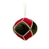 TRADITIONAL RED VELVET ONION BAUBLE