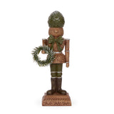 PINECONE NUTCRACKER WITH WREATH