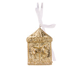 GILDED CAROUSEL HANGING ORNAMENT