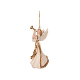 2 ASST IVORY & WHITE HANGING ANGELS