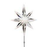 50 CM WHITE STAR TREE TOPPER