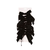 SET/10 5 CM BLACK VELVET BOWS