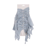 SET/10 5 CM LIGHT BLUE RAW BOWS