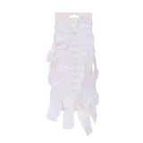 SET/10 5 CM WHITE RAW BOWS