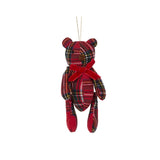 13 CM CROSSHATCH HANGING TEDDY BEAR
