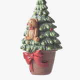 Hanging Potted Tree with Bear