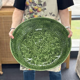 Wash Footed Tray Green
