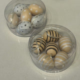 White/Natural Eggs Set of 6