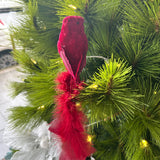 Red Velvet Clip Bird