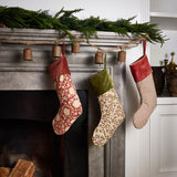 Striped Red Stocking Velvet