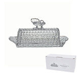 MONET GLASS BUTTER DISH RECTANGLE