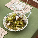 CLYDE STRIPE STORM GREEN SALAD SERVER SET