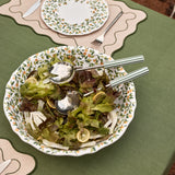 CLYDE STRIPE STORM GREEN SALAD SERVER SET