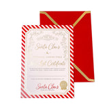 Santa's Nice List Certificate - Red White Stripe