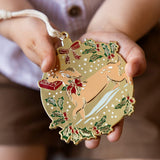 Christmas Dog Enamel Ornament