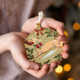Christmas Dog Enamel Ornament
