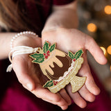 Christmas Pudding Enamel Ornament