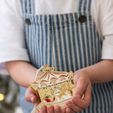 Christmas Market Carousel Enamel Ornament