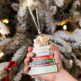 Christmas Books Enamel Ornament