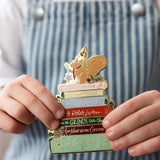 Christmas Books Enamel Ornament