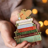 Christmas Books Enamel Ornament