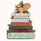 Christmas Books Enamel Ornament
