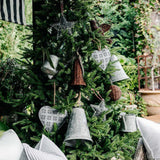Rattan Bell Ornament Chocolate Brown
