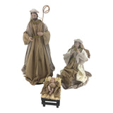 Luxe Nativity 3 Piece Set Natural Champagne