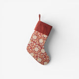Pomegranate Floral Stocking Red